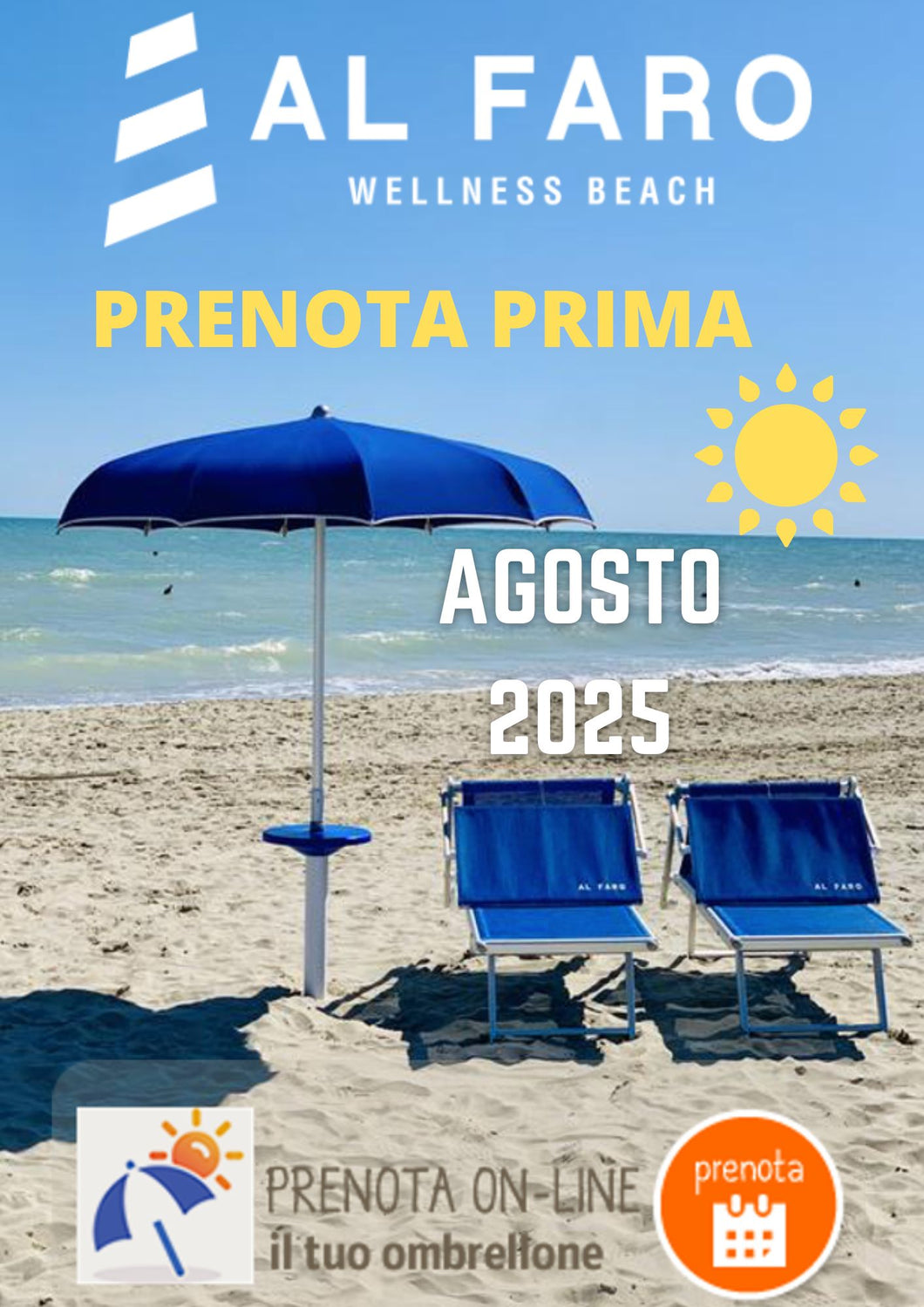 NOLEGGIO Ombrellone Mese di Agosto  2025